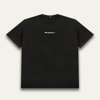 Saint&Orient black oversized t-shirt with minimal front logo