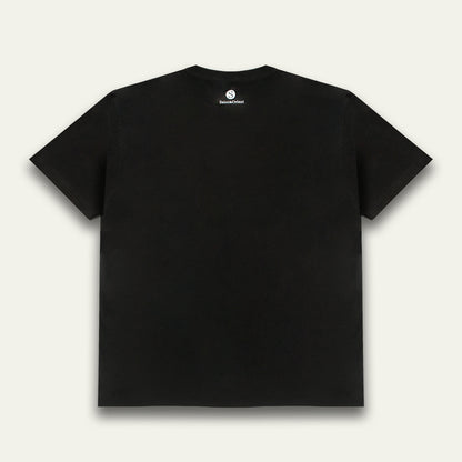 Premium heavyweight 300gsm tee with minimalist graphic text