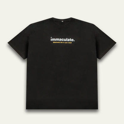 Premium heavyweight 300gsm tee with minimalist graphic text