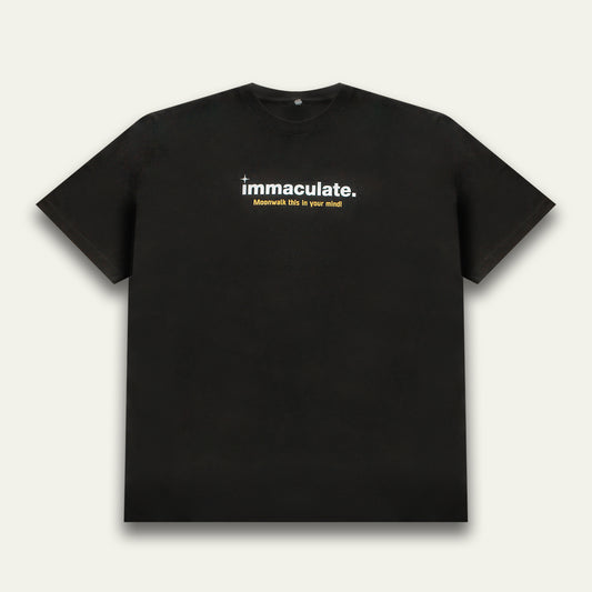Premium heavyweight 300gsm tee with minimalist graphic text