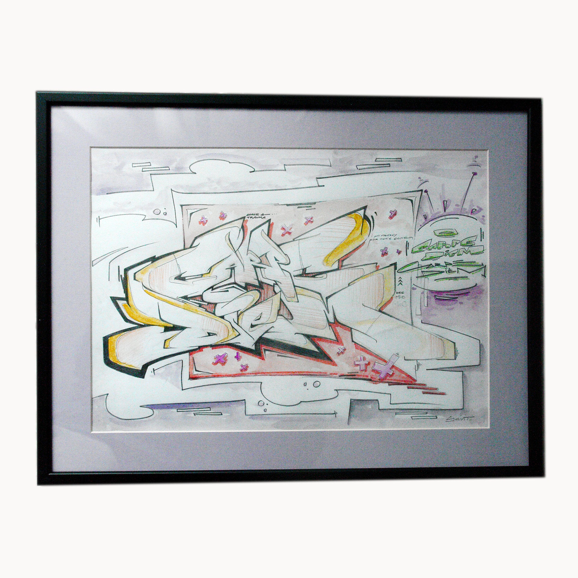 Carpe Diem graffiti sketch by Saint
