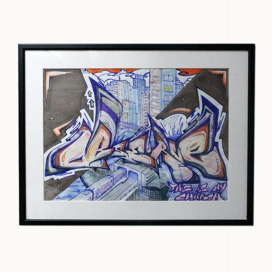 Observe graffiti drawing original