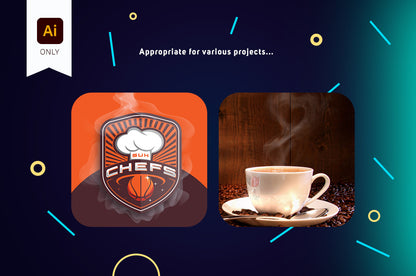 Image of custom vector smoke set in use